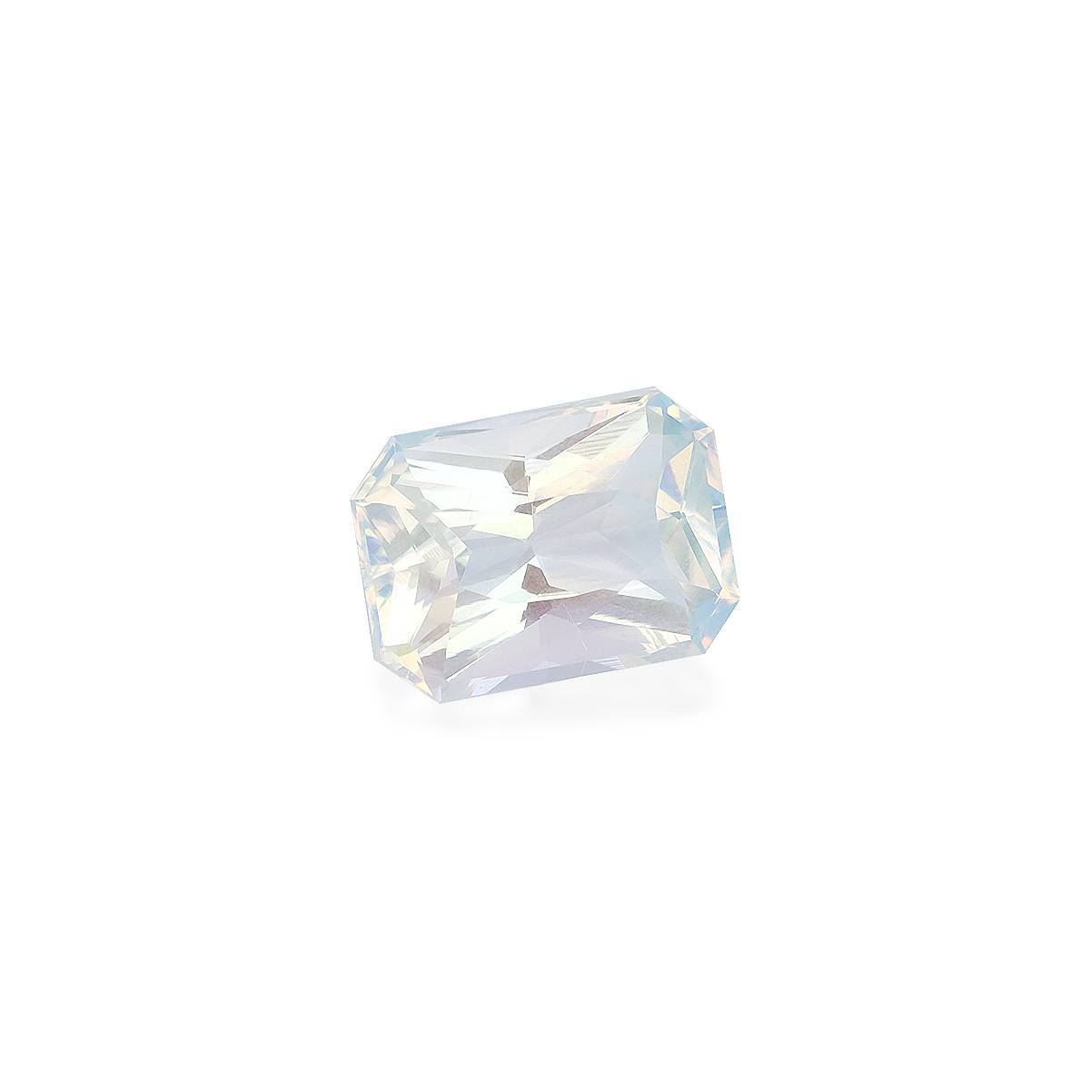 white rainbow moonstone, 7.46ct rectangular cut — view 3