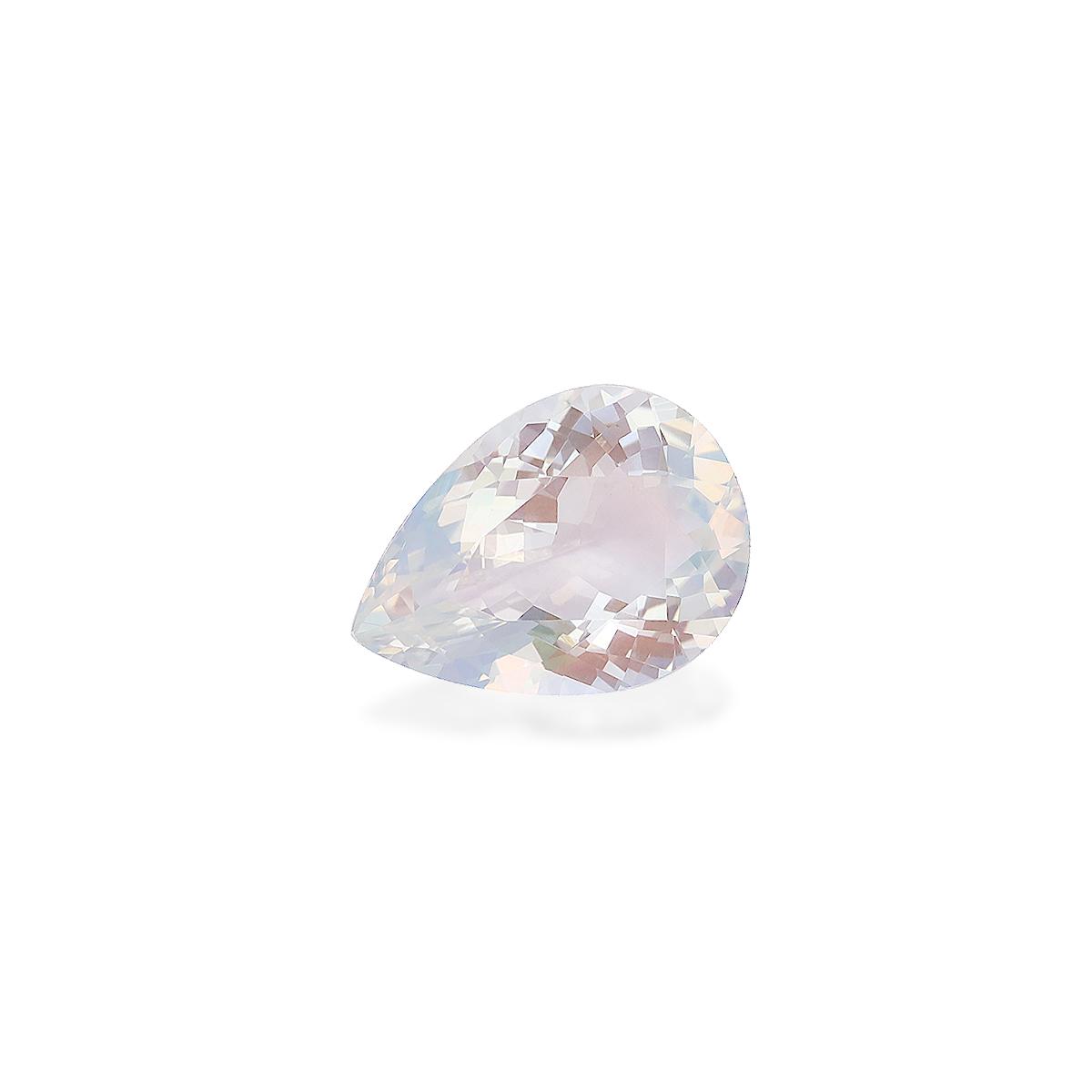 white rainbow moonstone, 6.72ct pear cut — view 3