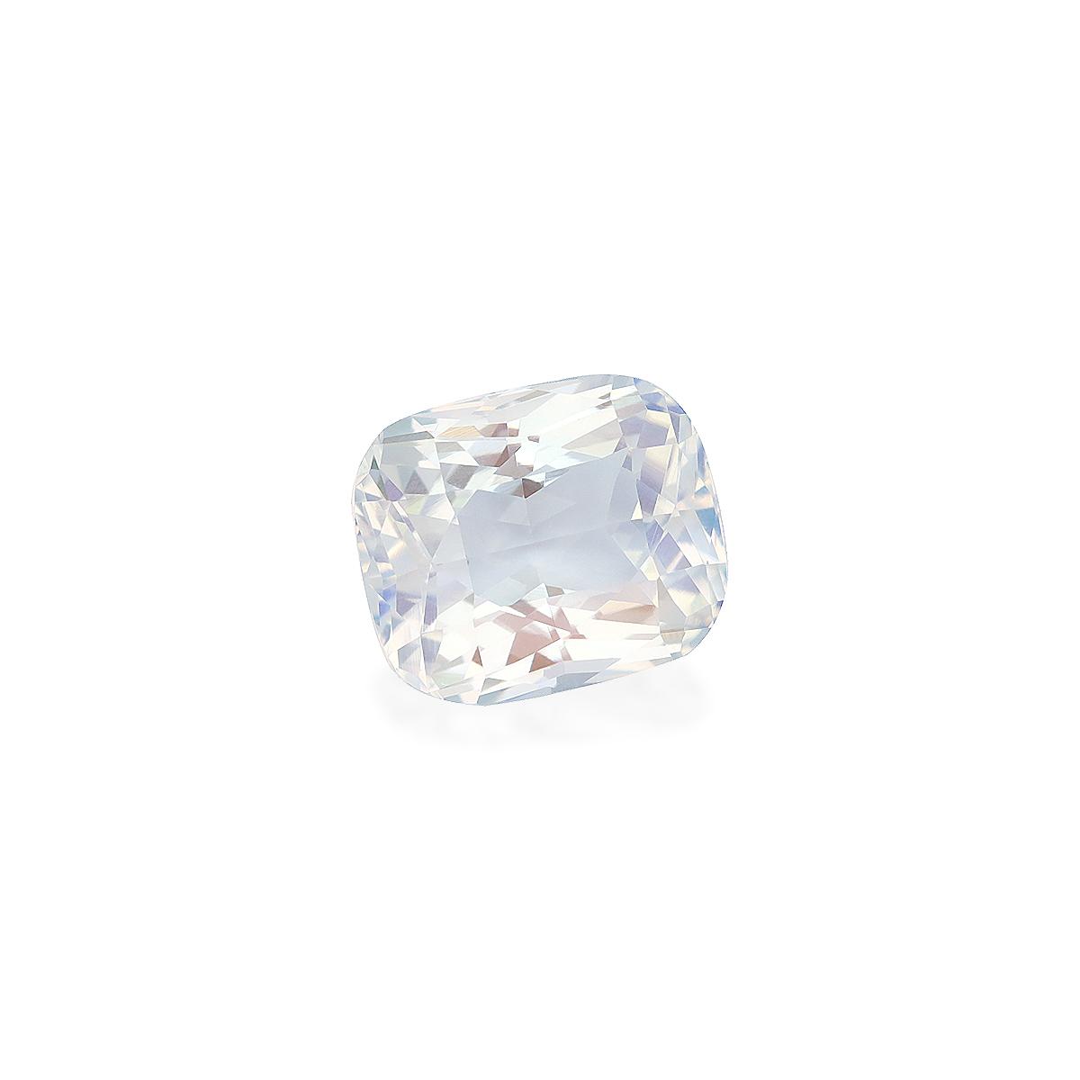 white rainbow moonstone, 5.08ct cushion cut — view 3