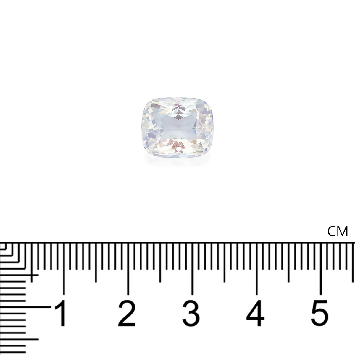 white rainbow moonstone, 5.08ct cushion cut — view 4