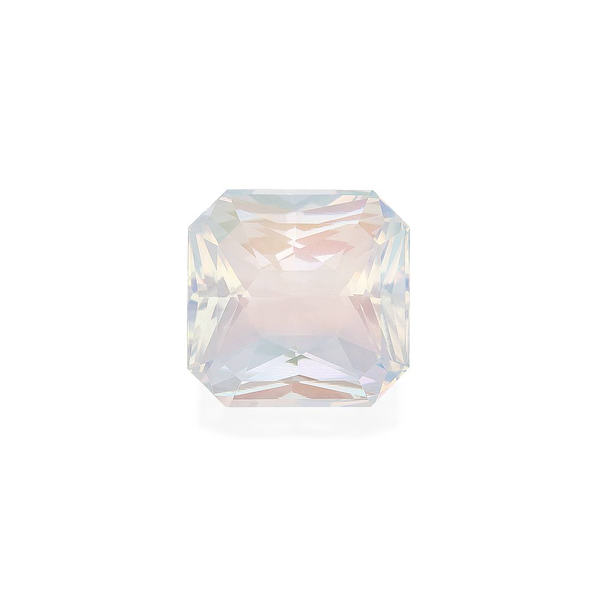 white rainbow moonstone, 24.44ct rectangular cut — main view