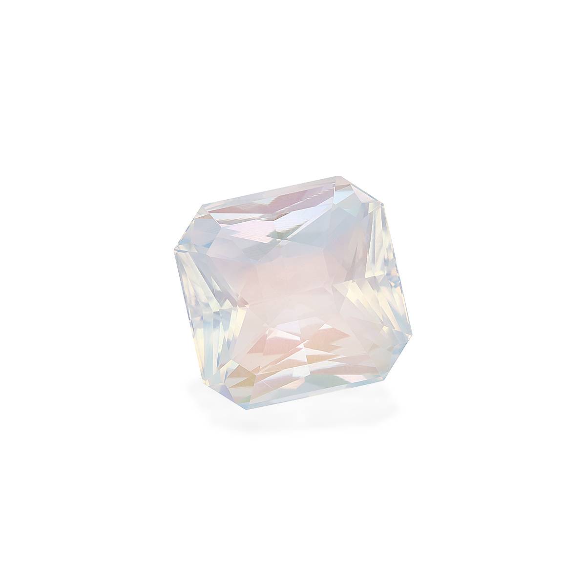 white rainbow moonstone, 24.44ct rectangular cut — view 3