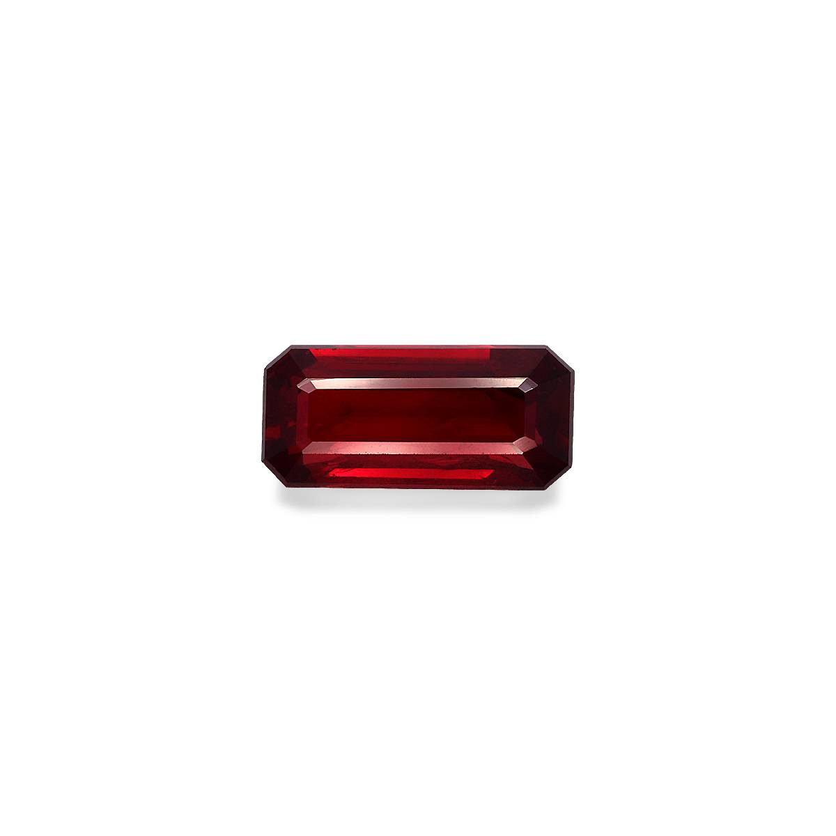 Pigeons Blood red mozambique ruby, 5.03ct rectangular cut — main view