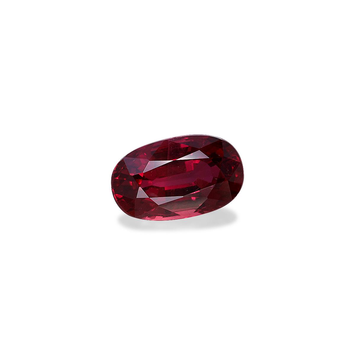 red mozambique ruby, 2.66ct oval cut — view 3