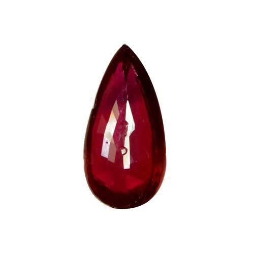 Pigeons Blood red mozambique ruby, 3ct pear cut — view 2