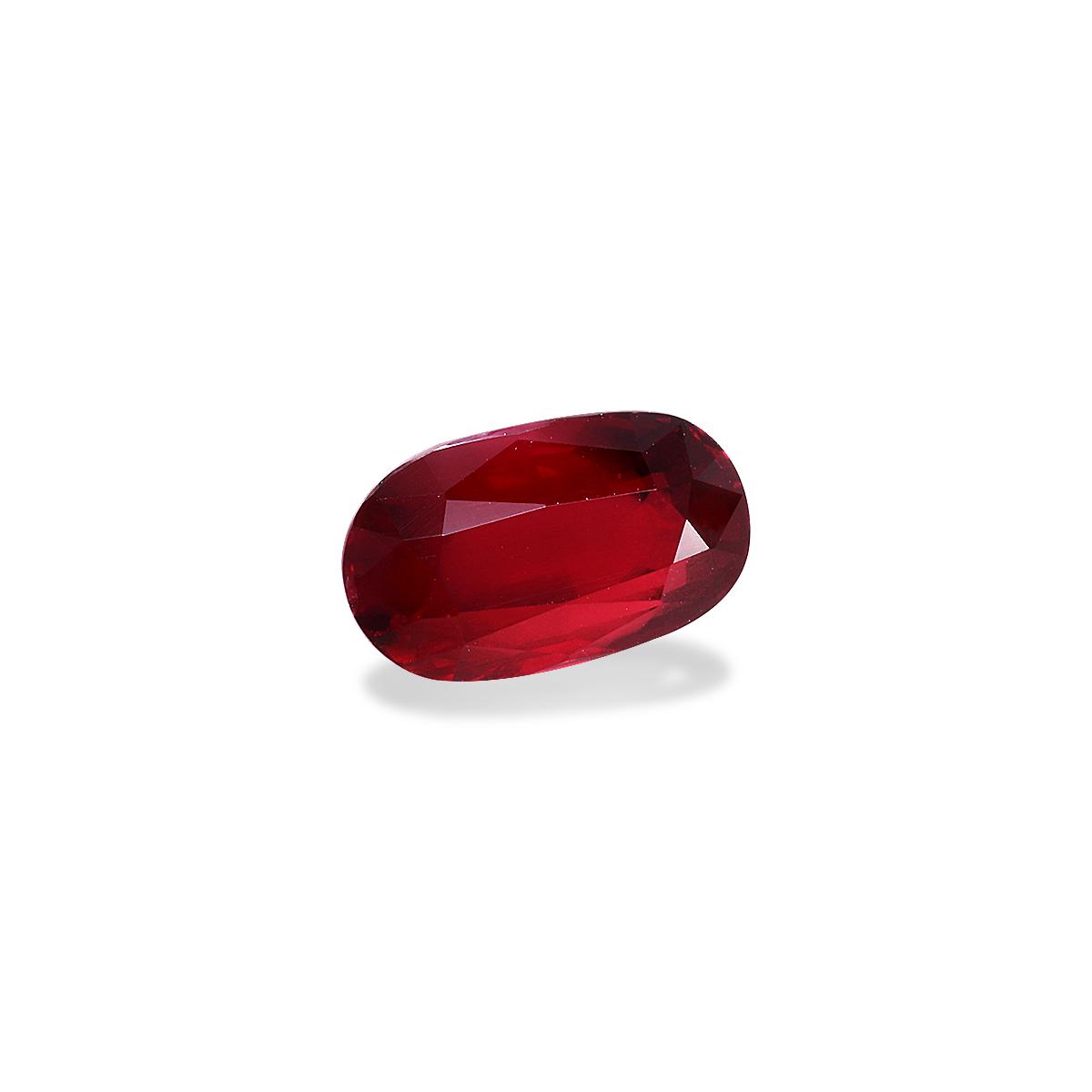red mozambique ruby, 4.03ct oval cut — view 3