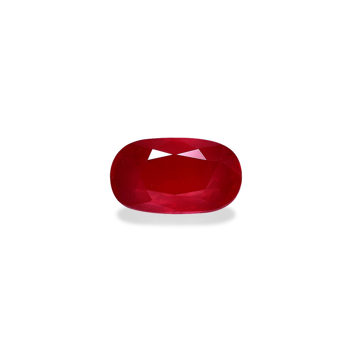 red mozambique ruby, 4.04ct cushion cut — main view