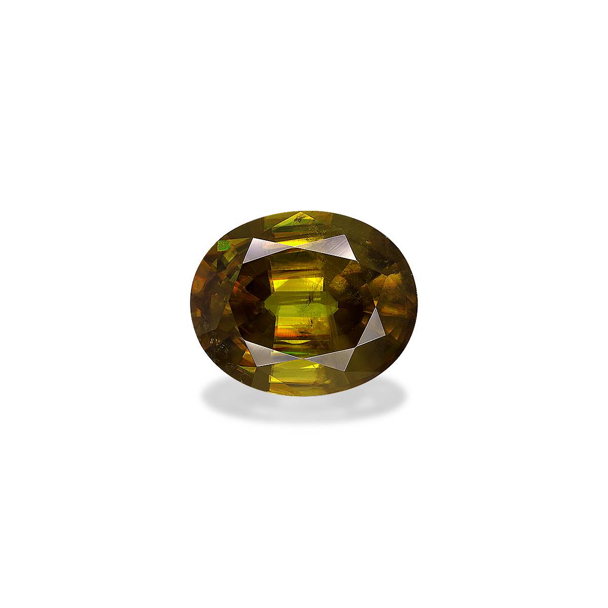peanut brown sphene, 7.15ct oval cut — main view