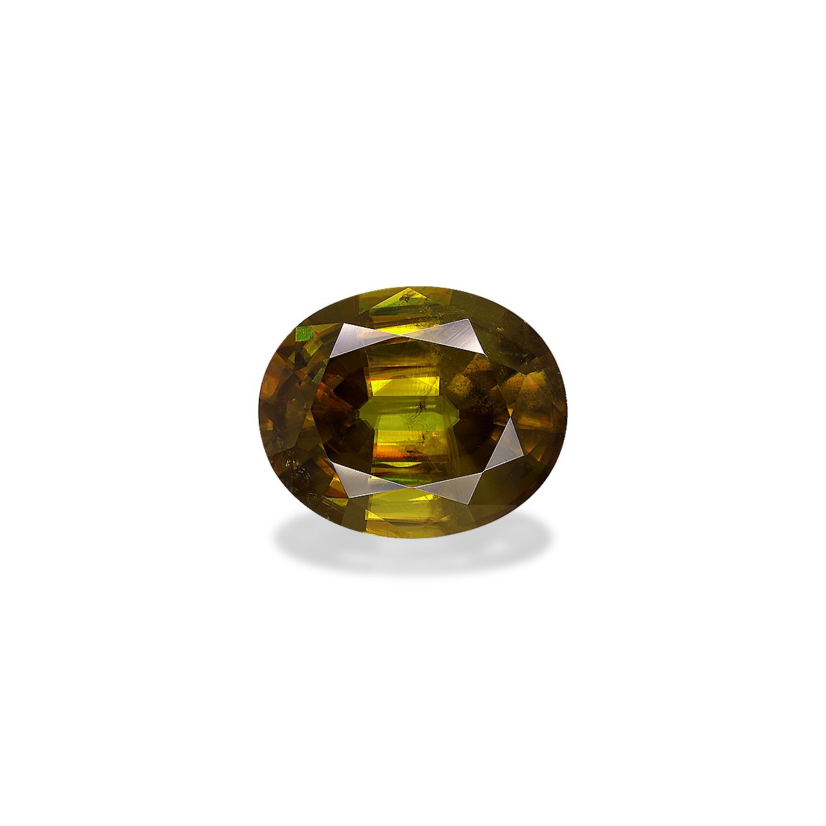 peanut brown sphene, 7.15ct oval cut — main view