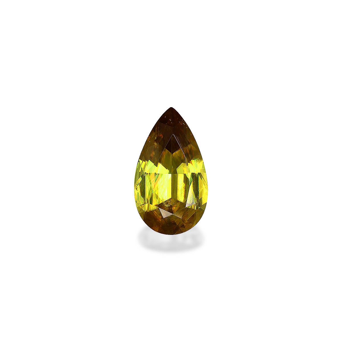 brown sphene, 5.46ct pear cut — main view