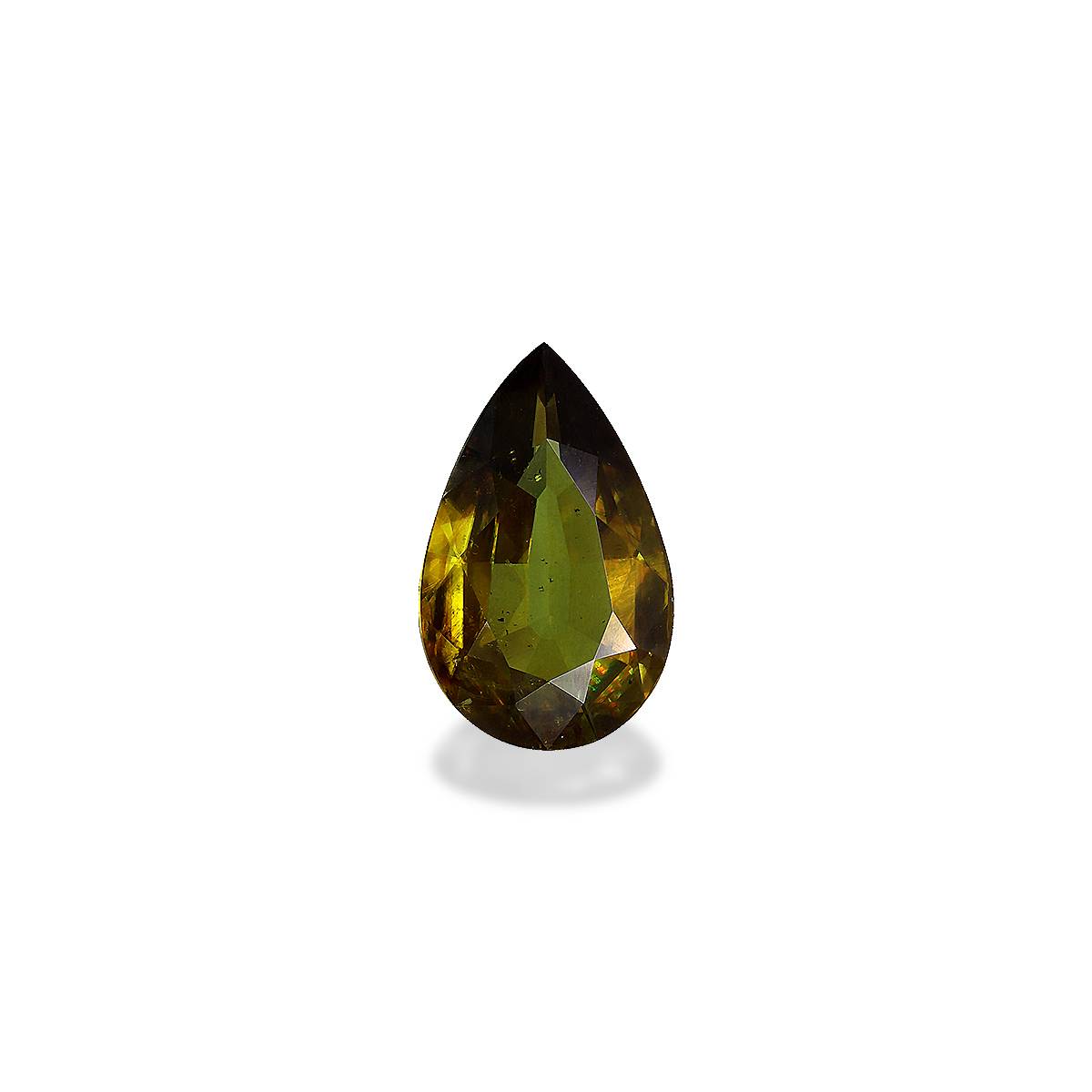 brown sphene, 4.89ct pear cut — main view