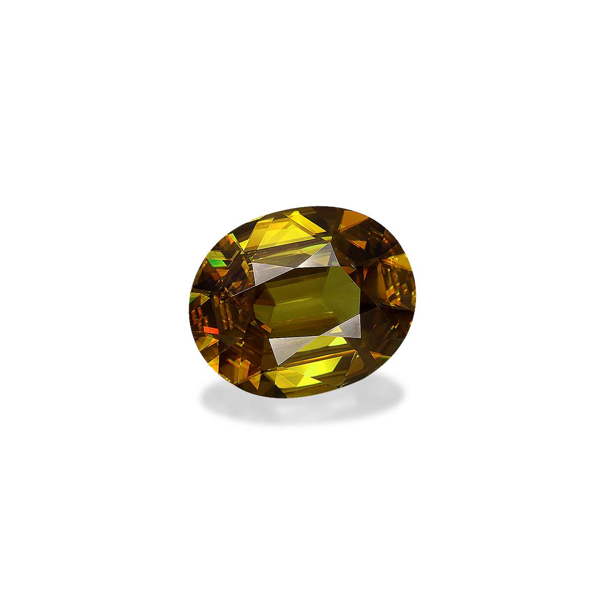 brown sphene, 10.33ct oval cut — view 3