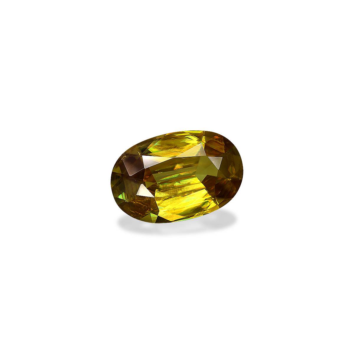 brown sphene, 7.88ct oval cut — view 3