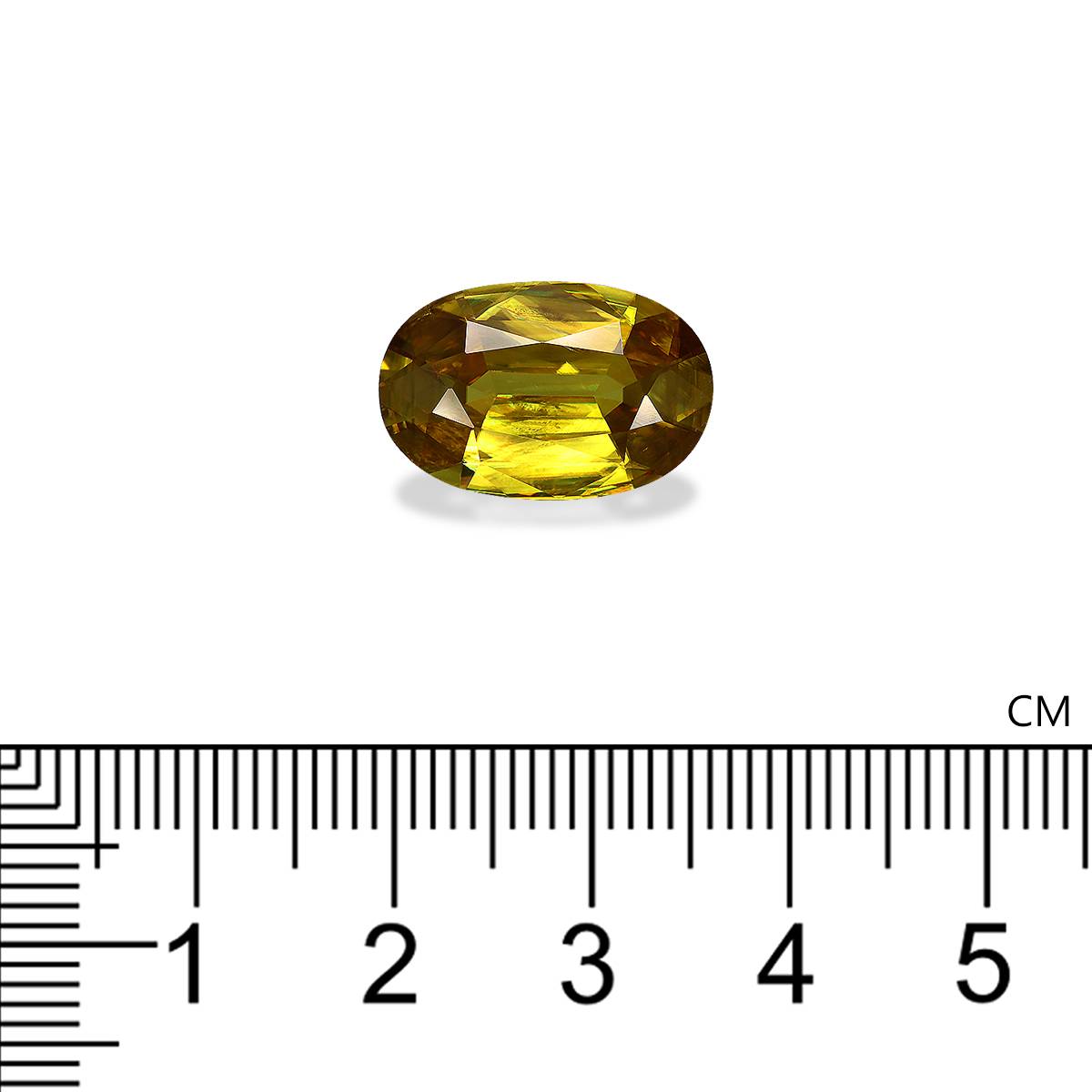 brown sphene, 7.88ct oval cut — view 4