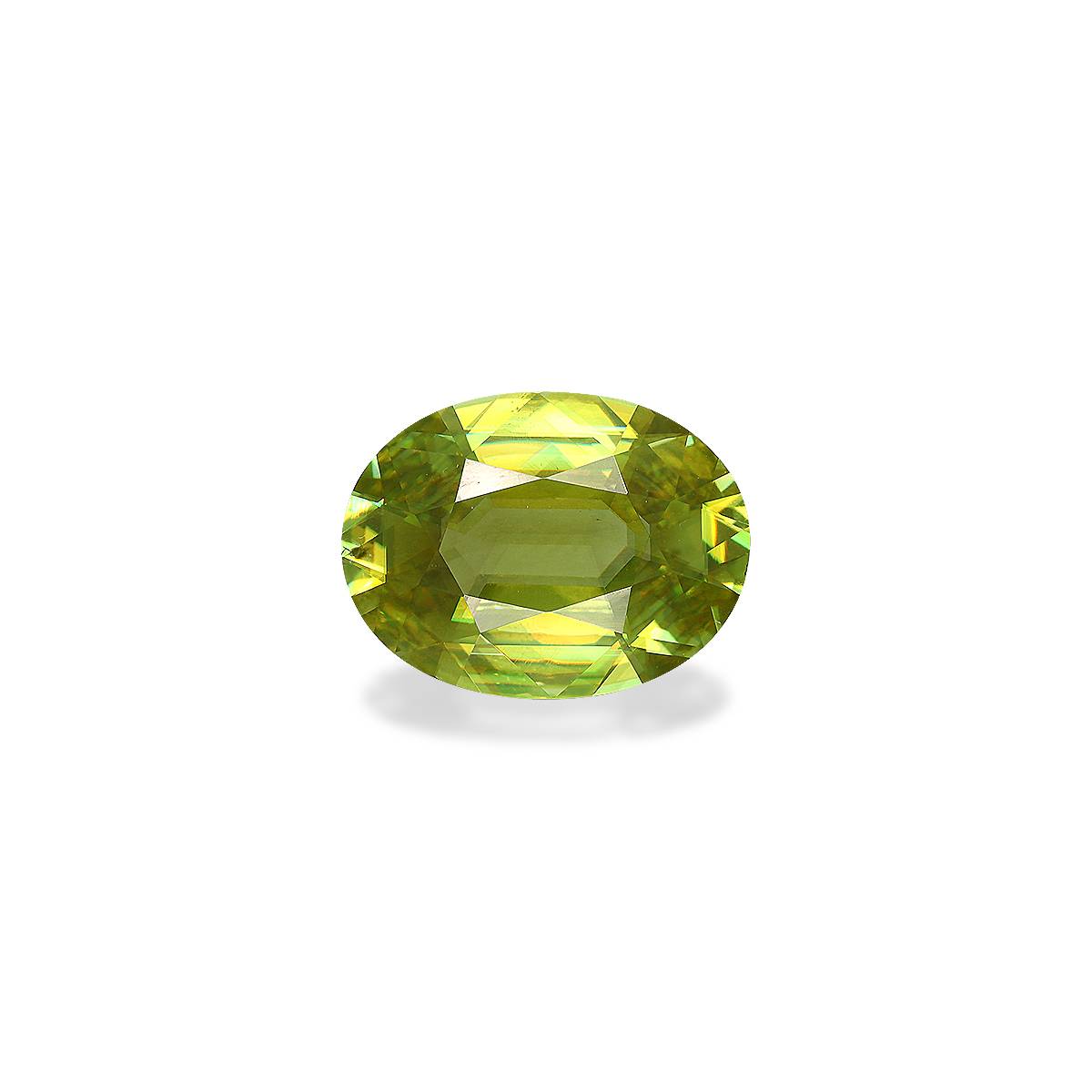 green sphene, 4.72ct oval cut — main view