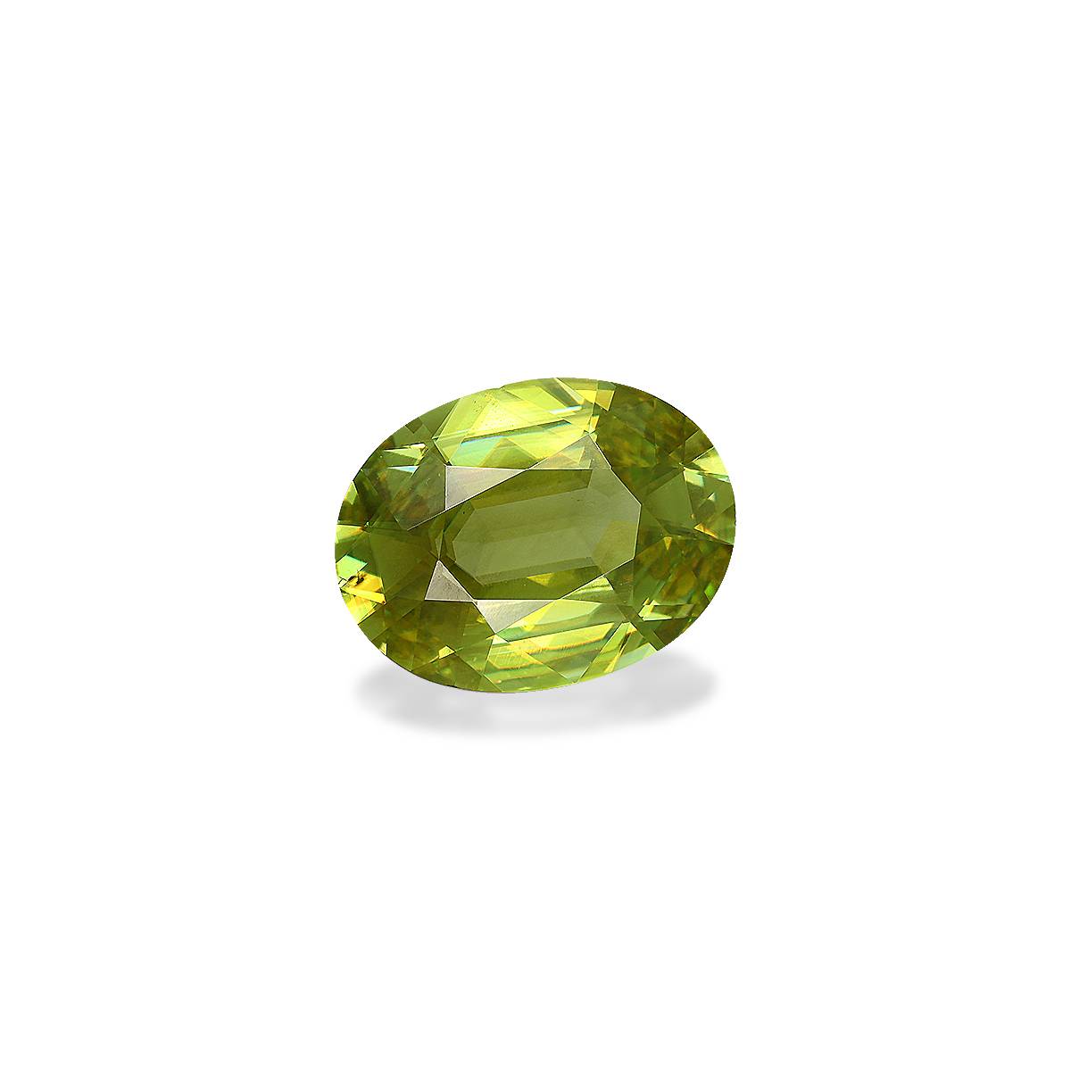 green sphene, 4.72ct oval cut — view 3