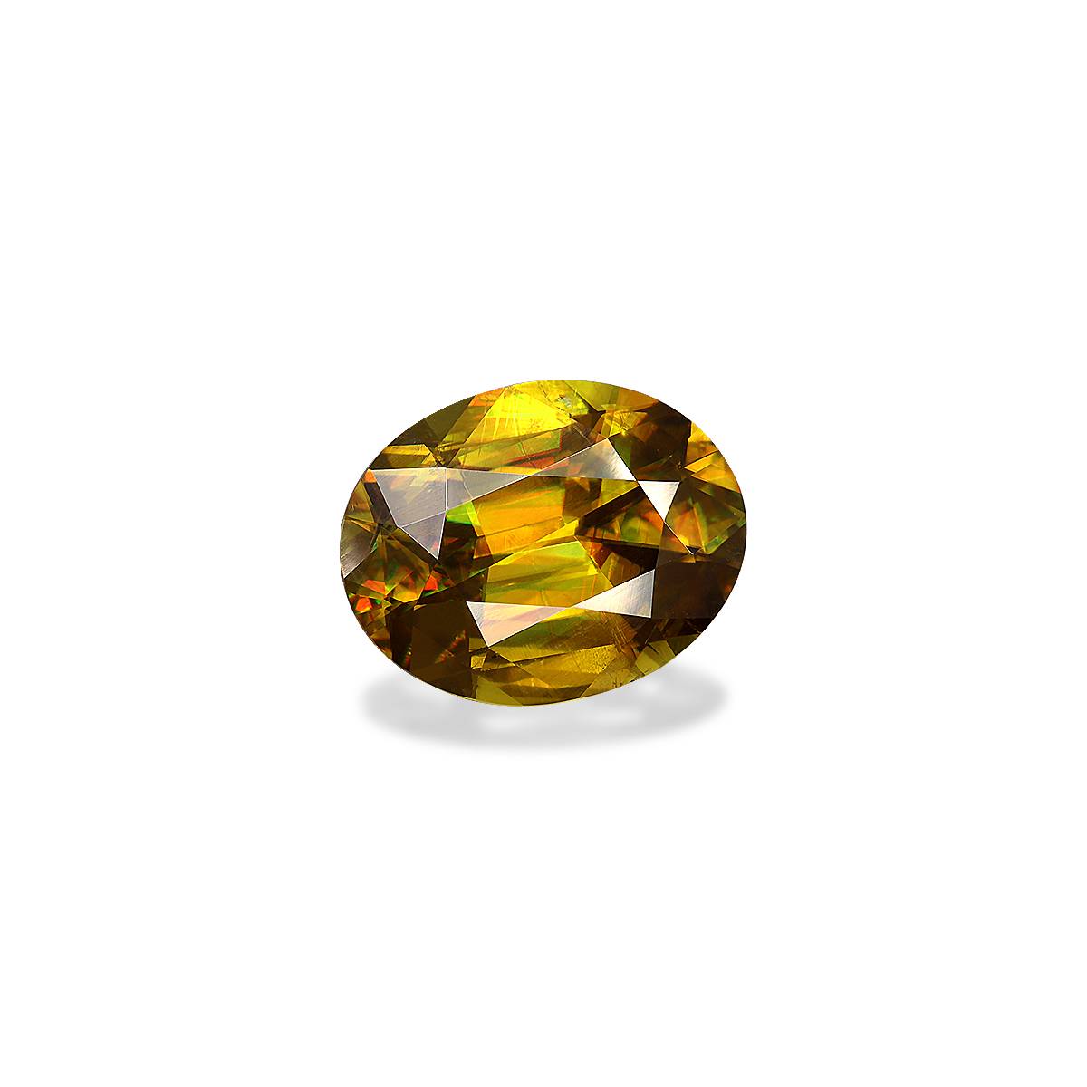 brown sphene, 8.25ct oval cut — view 3