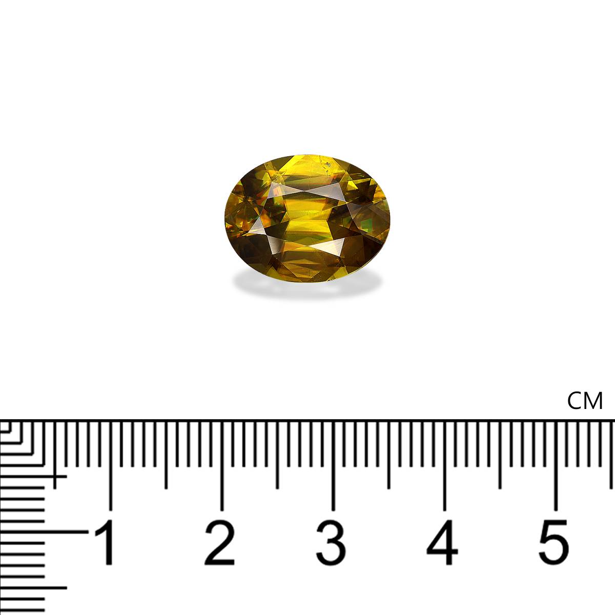 brown sphene, 8.25ct oval cut — view 4