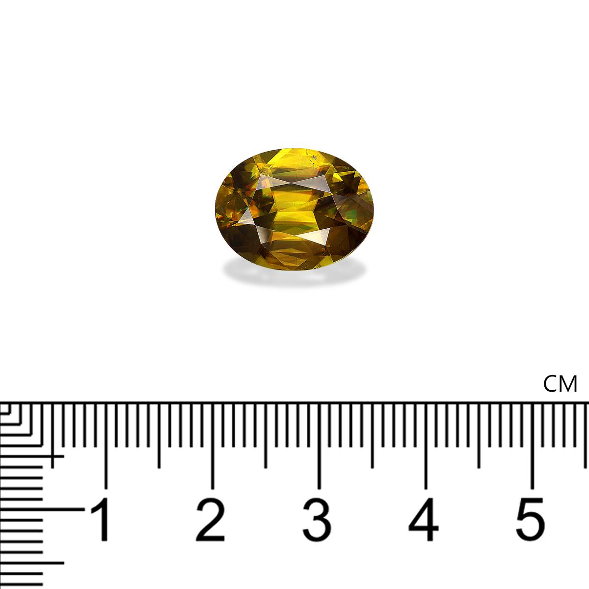 brown sphene, 8.25ct oval cut — view 4