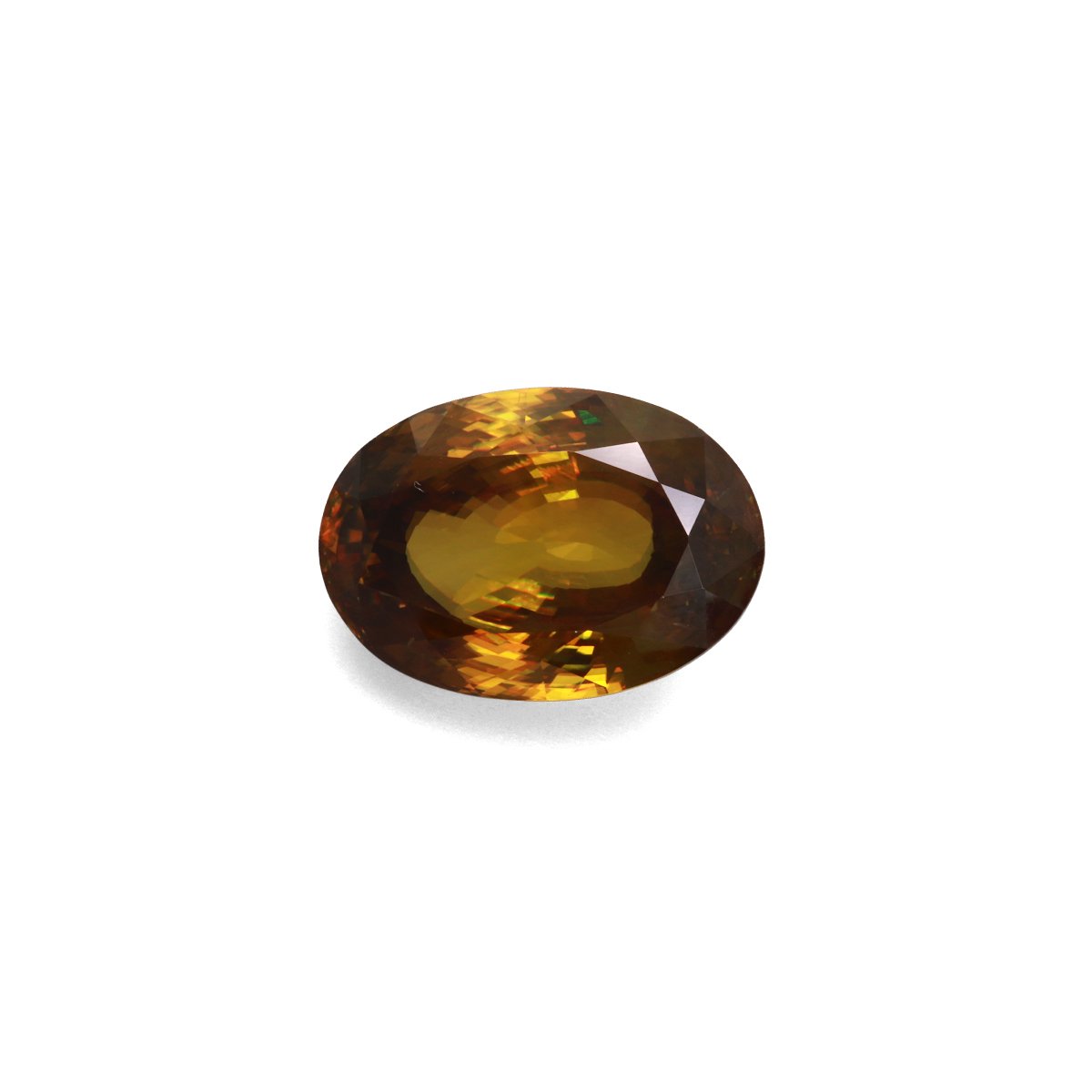 green sphene, 20.81ct oval cut — main view