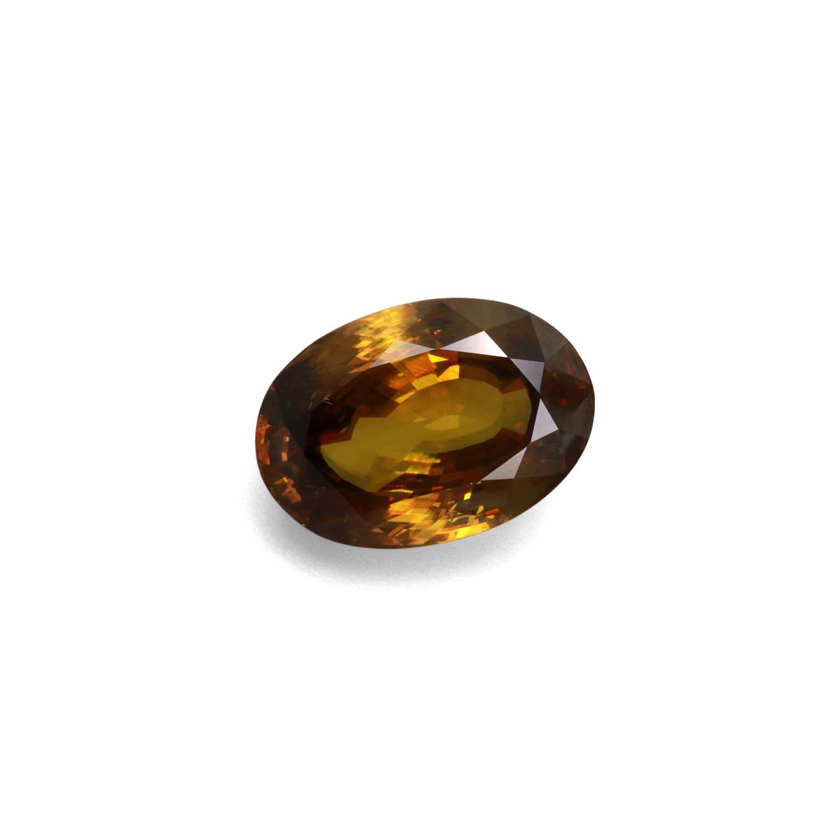 green sphene, 20.81ct oval cut — view 3