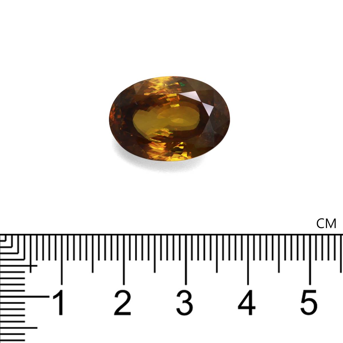 green sphene, 20.81ct oval cut — view 4