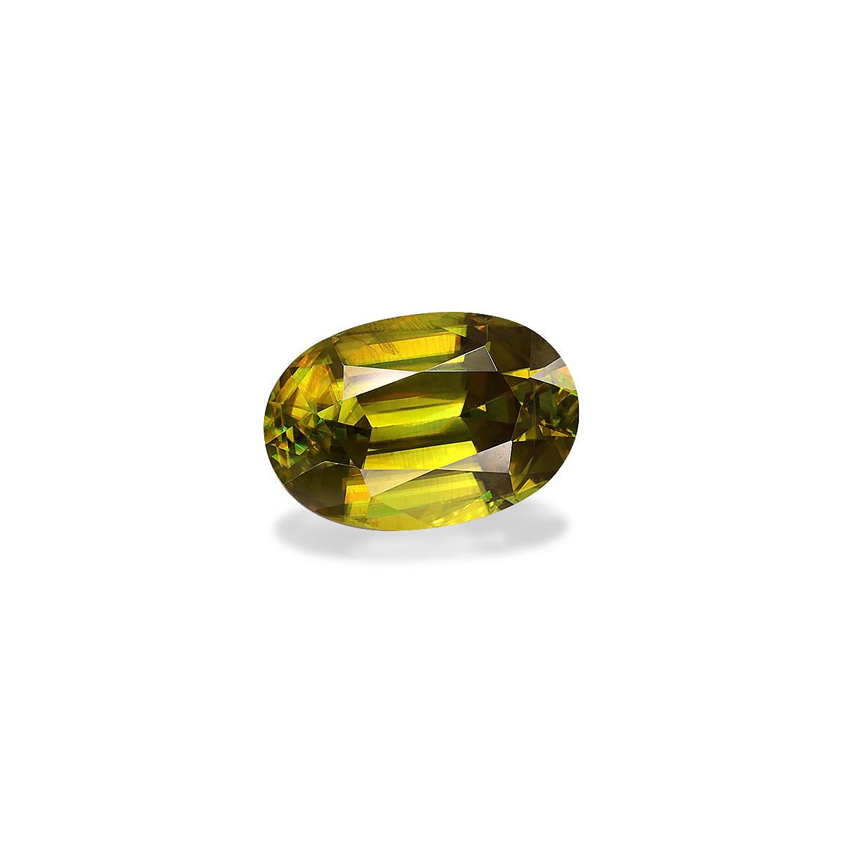 yellow sphene, 4.67ct oval cut — view 3