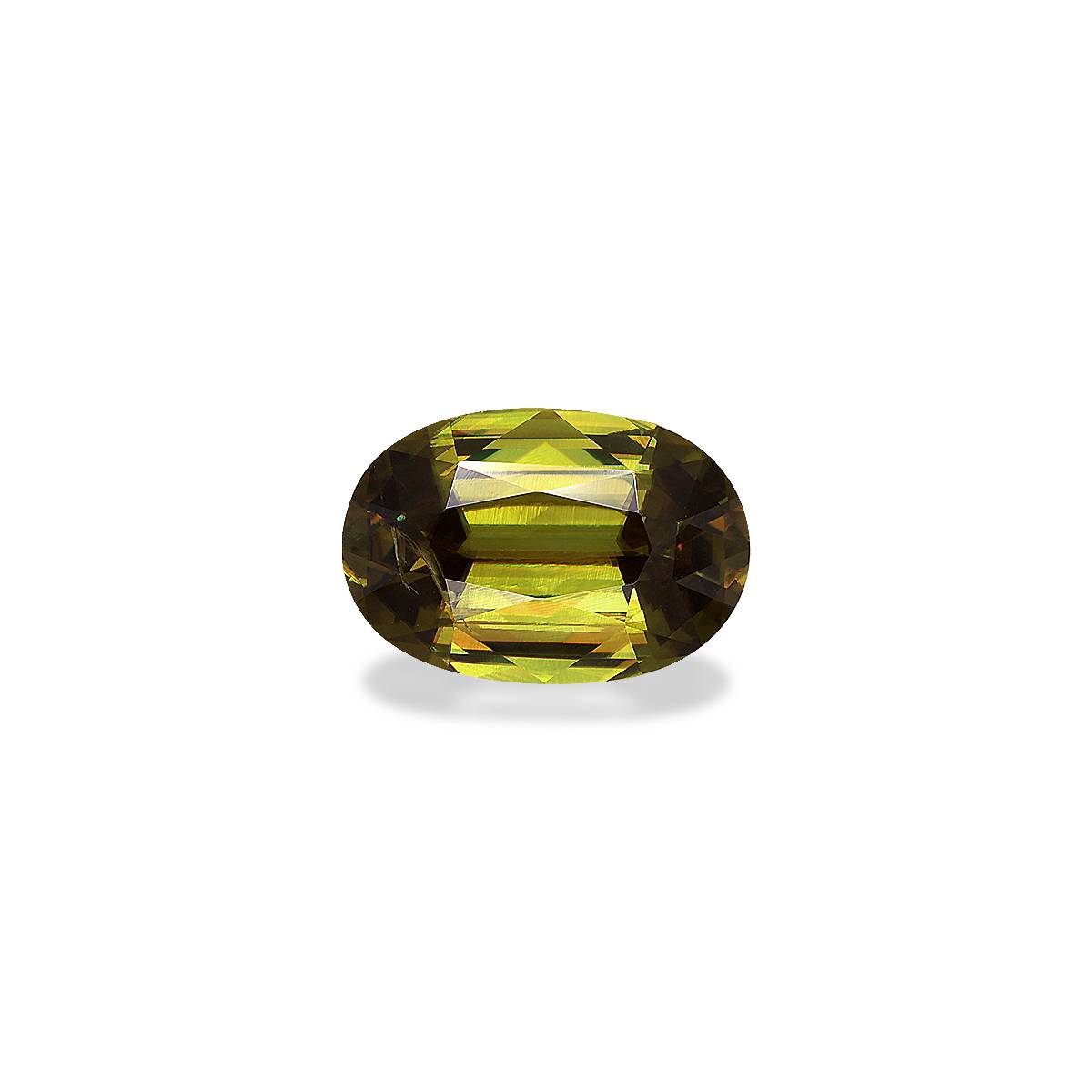 corn yellow sphene, 4.19ct oval cut — main view