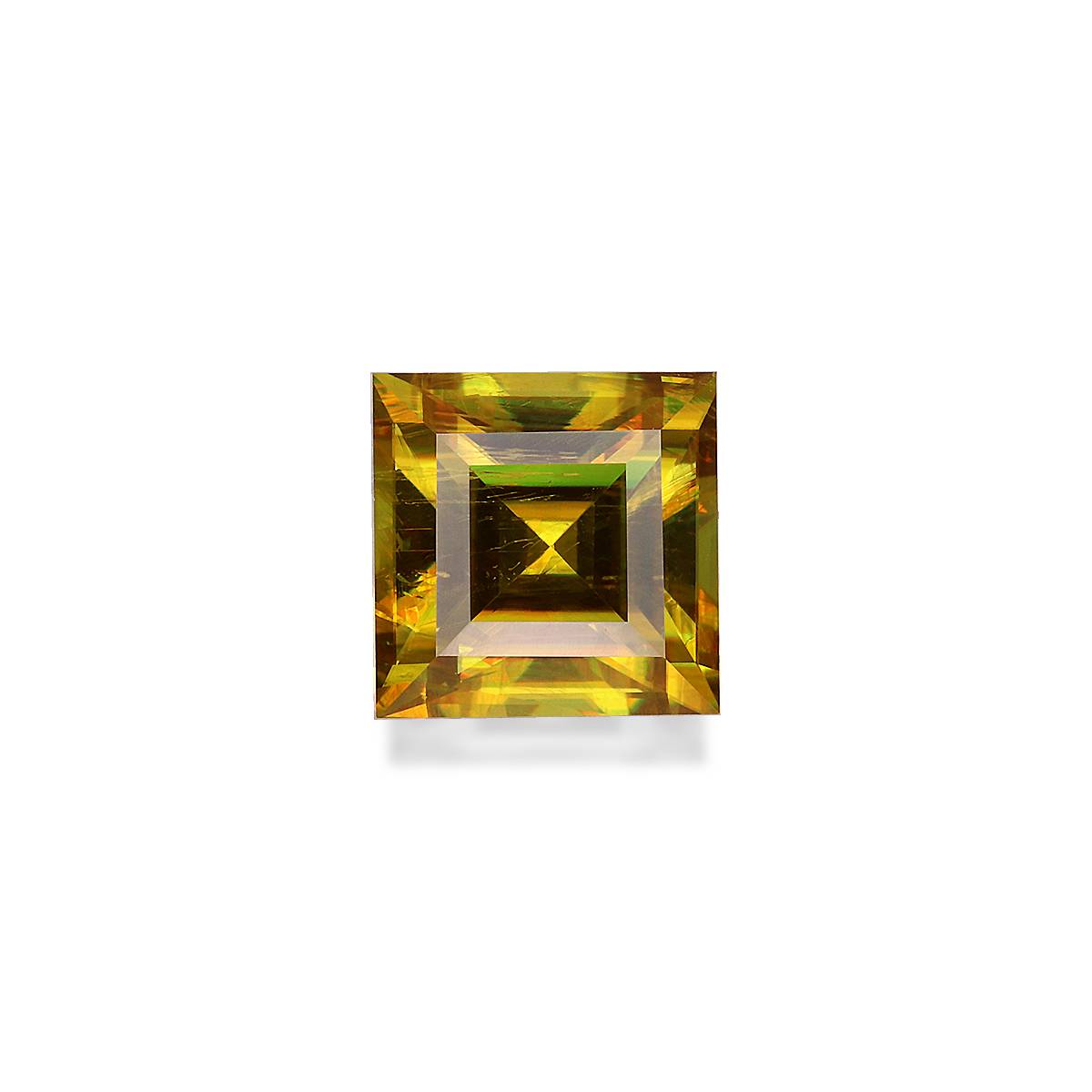 yellow sphene, 1.57ct square cut — main view