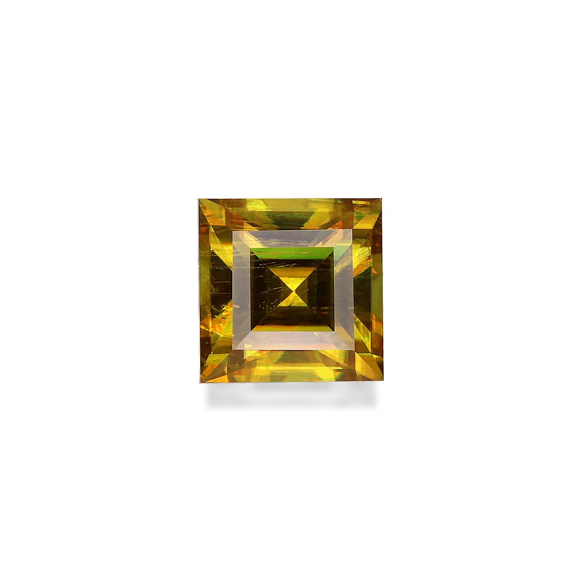 yellow sphene, 1.57ct square cut — main view