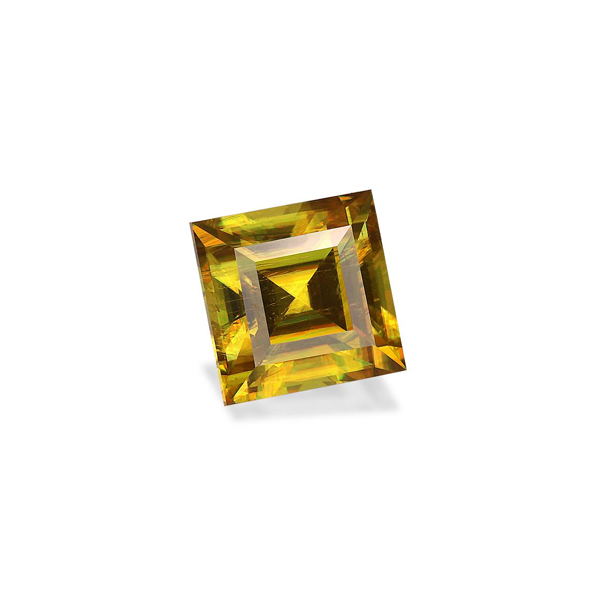 yellow sphene, 1.57ct square cut — view 3