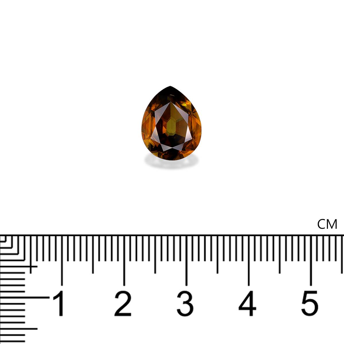corn yellow sphene, 3.88ct oval cut — view 4