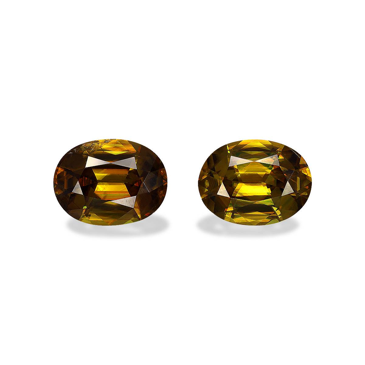 Brown Sphene 8.17ct Pair
