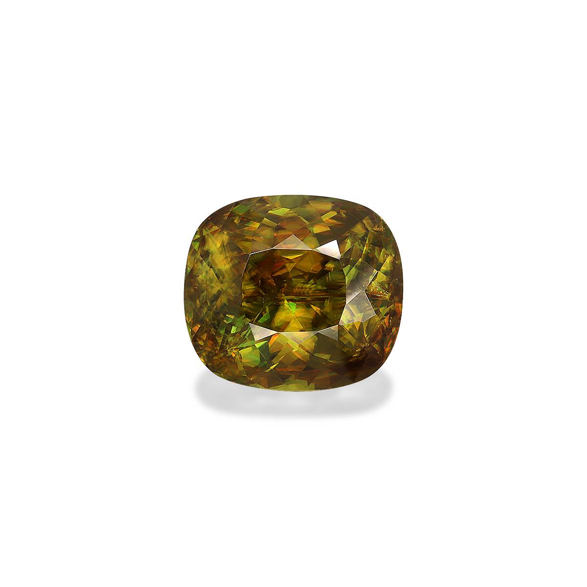 Moss Green Sphene 11.41ct - 14x12mm