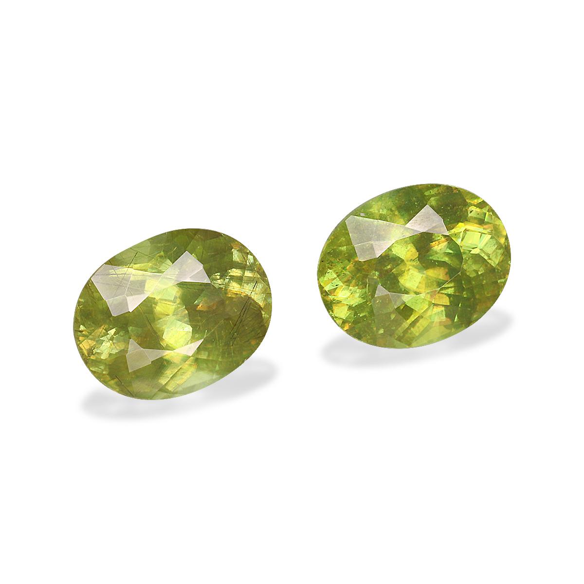 green sphene, 4.57ct oval cut — view 3