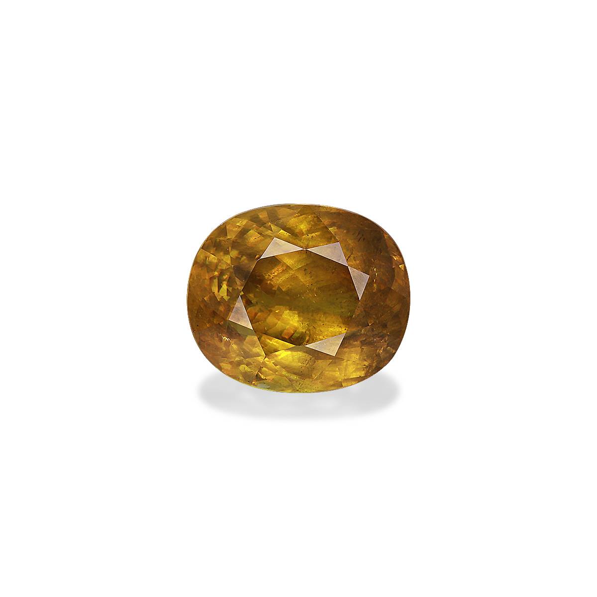 corn yellow sphene, 20.61ct oval cut — main view