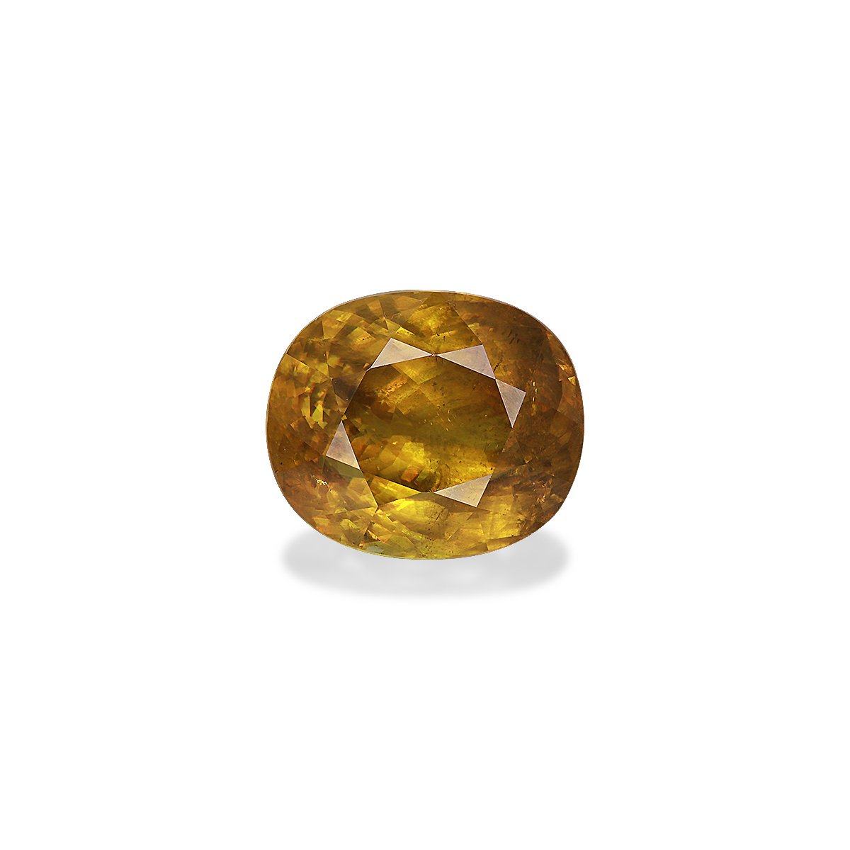 corn yellow sphene, 20.61ct oval cut — main view