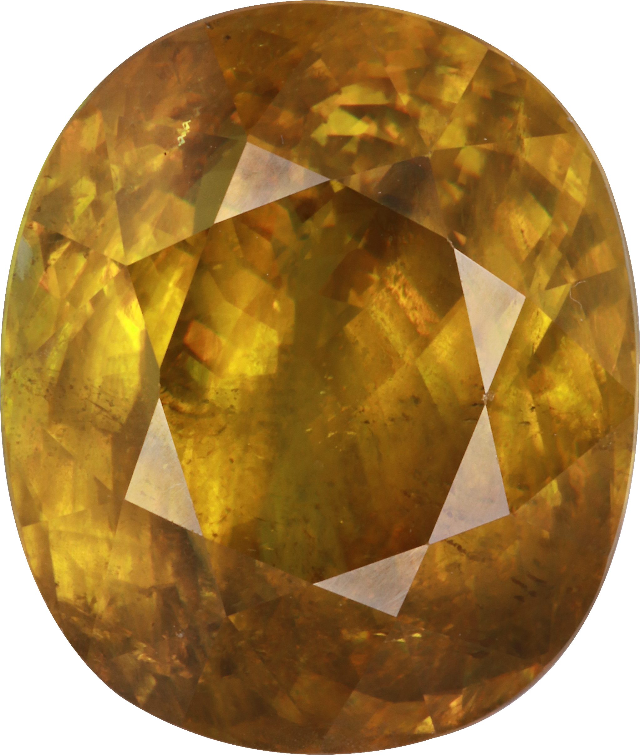 Oval cut sphene