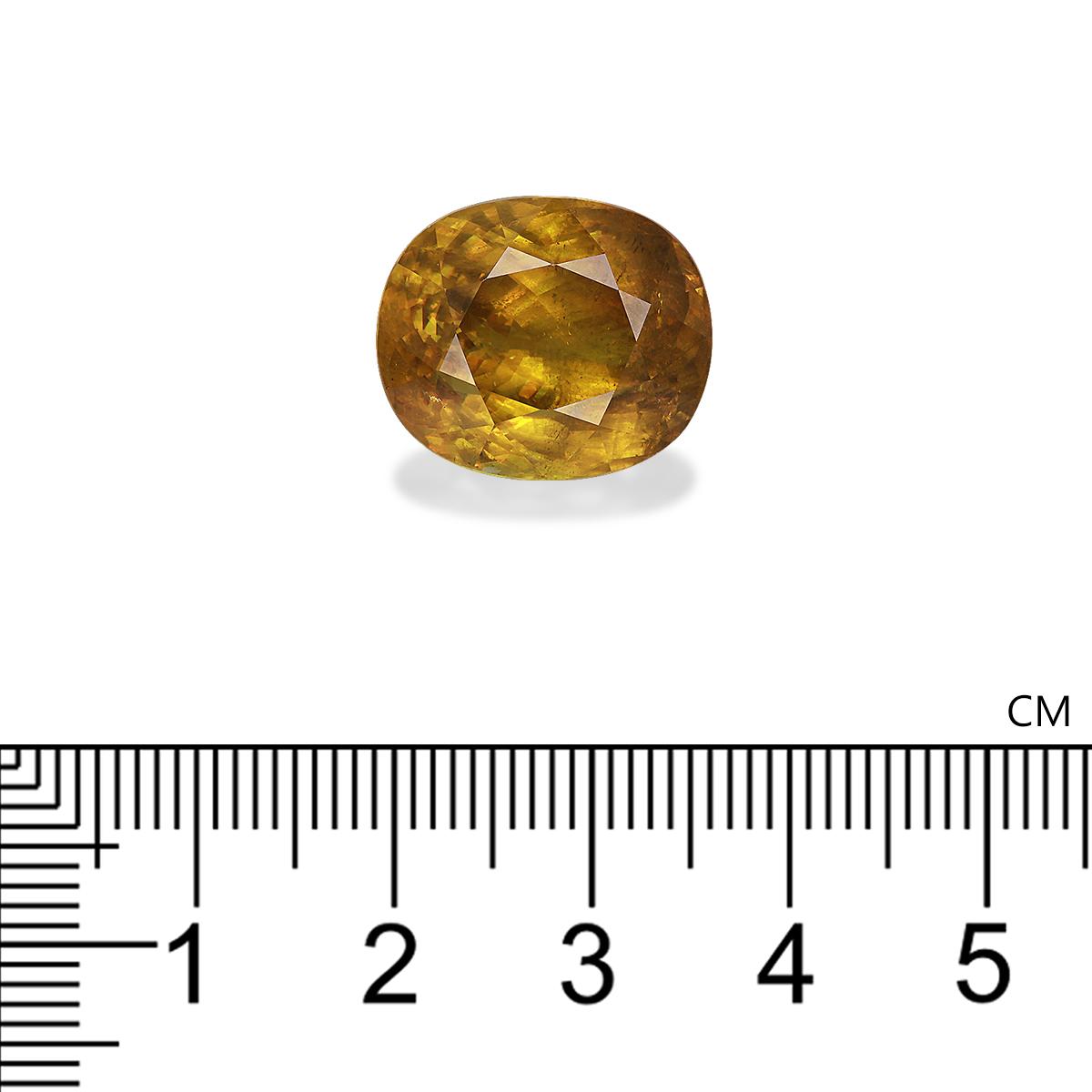 corn yellow sphene, 20.61ct oval cut — view 4