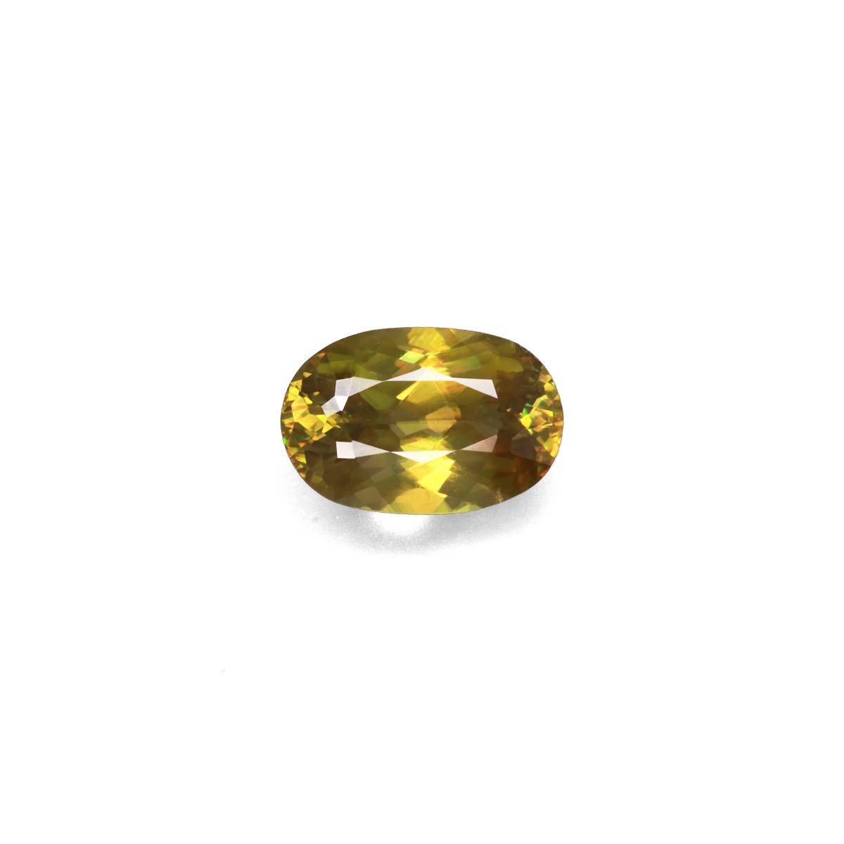 forest green sphene, 2.93ct oval cut — main view