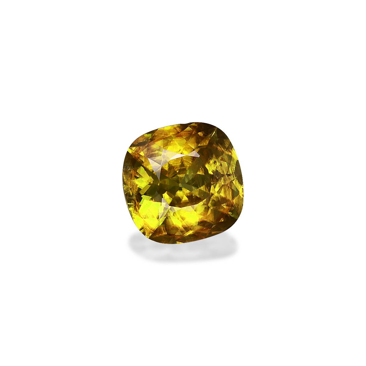 yellow sphene, 2.97ct cushion cut — view 3