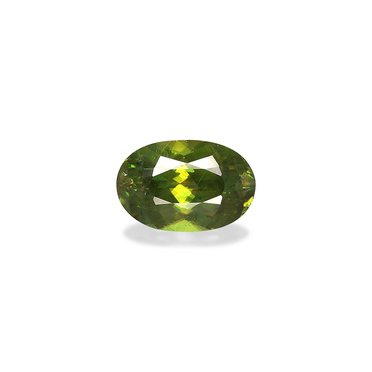 green sphene, 3.2ct oval cut — main view