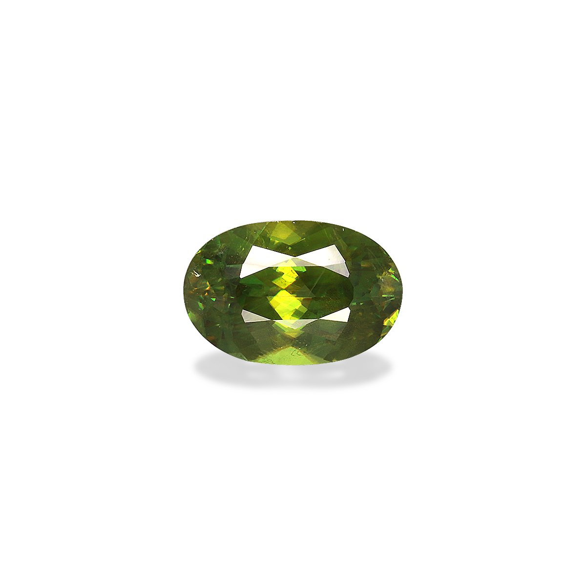 green sphene, 3.2ct oval cut — main view