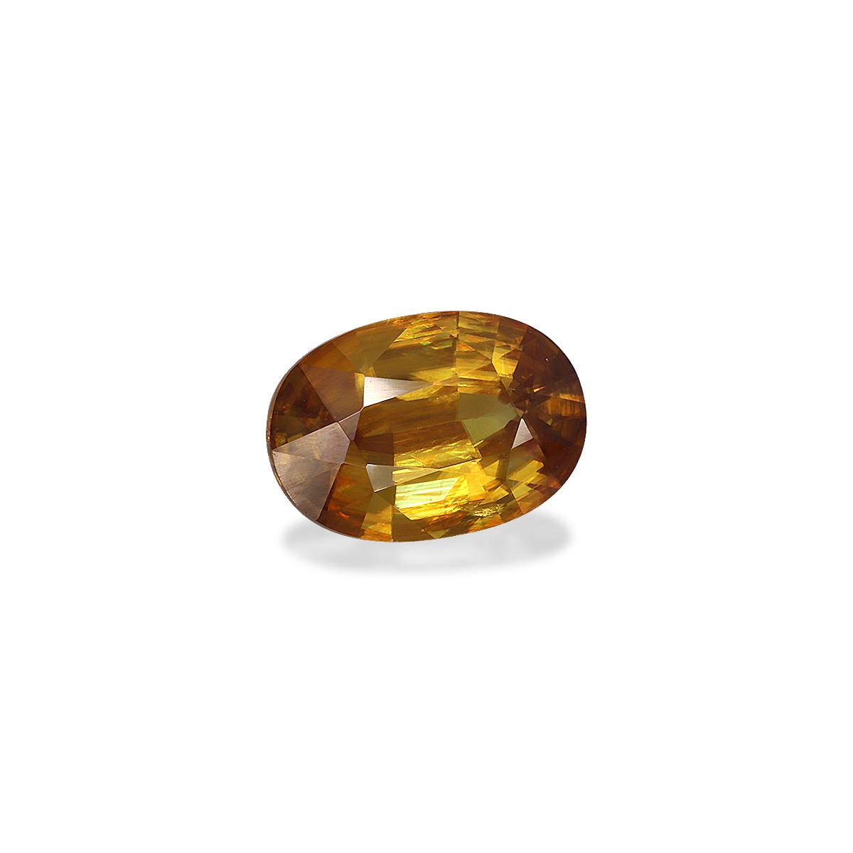 corn yellow sphene, 5.15ct oval cut — view 3