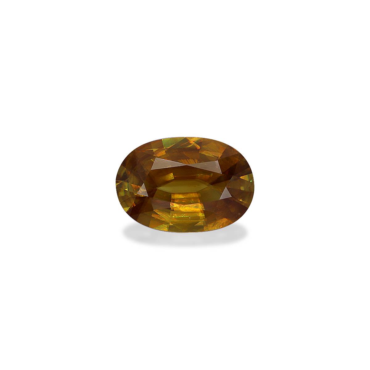 corn yellow sphene, 4.44ct oval cut — main view