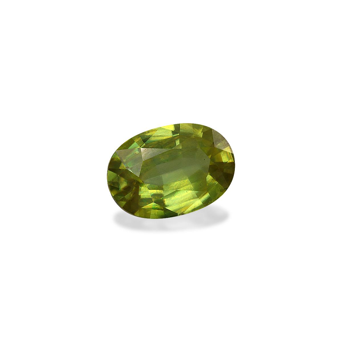 green sphene, 4.53ct oval cut — view 3