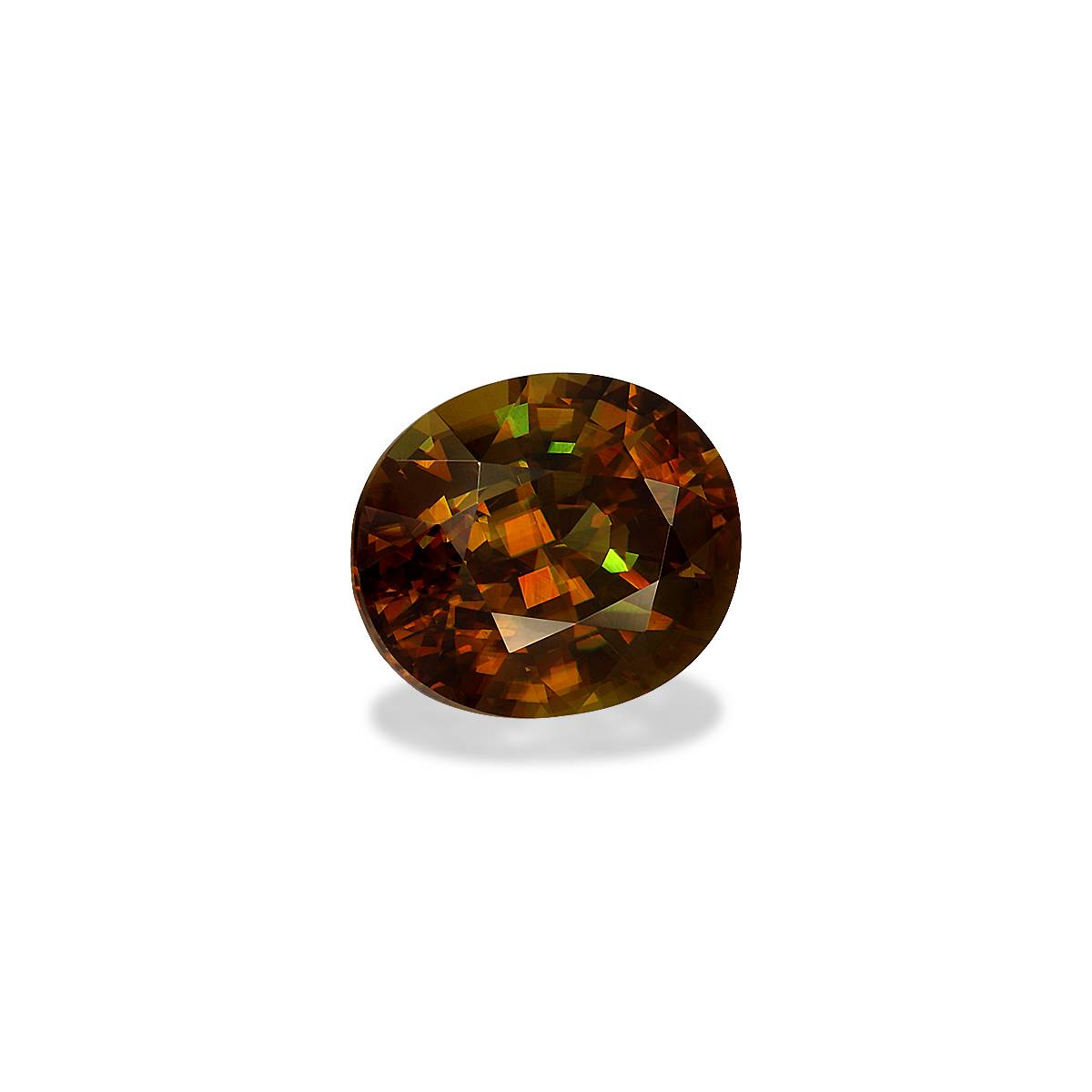 corn yellow sphene, 4.4ct oval cut — view 3