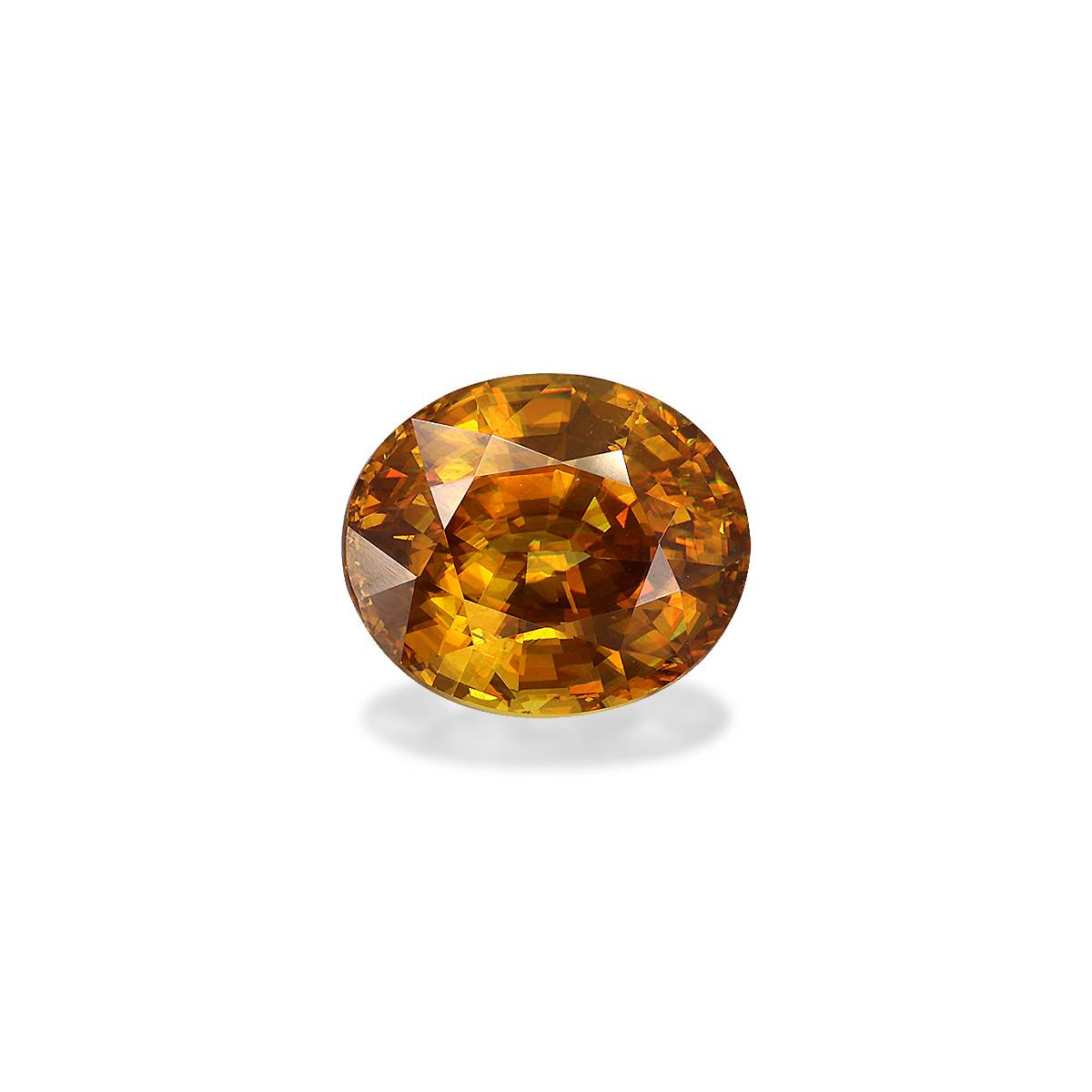 corn yellow sphene, 6.33ct oval cut — main view