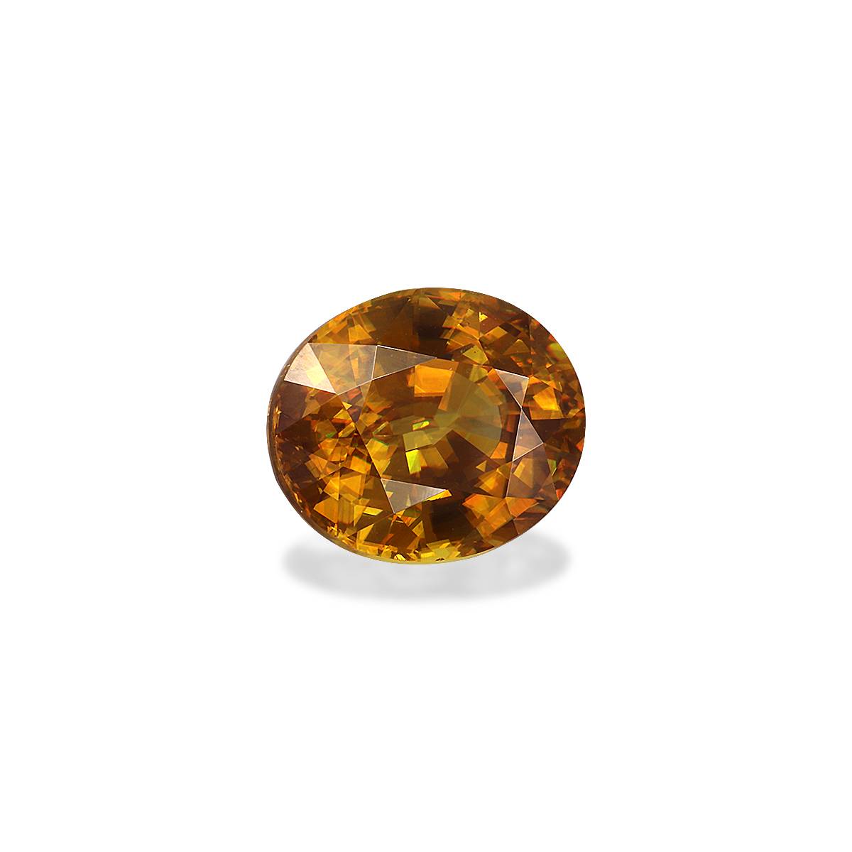 corn yellow sphene, 6.33ct oval cut — view 3