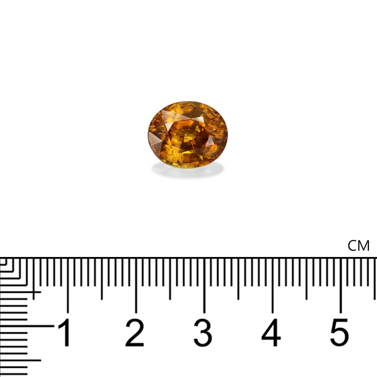 corn yellow sphene, 6.33ct oval cut — view 4